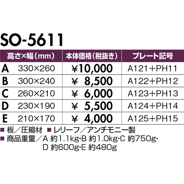 【表彰楯*】SO-5611